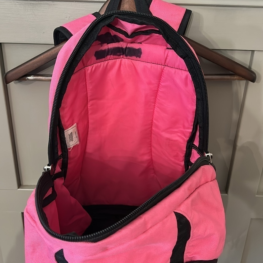 Adidas Backpack Pink & Black Laptop Bag Organizer Pockets - Picture 5 of 7